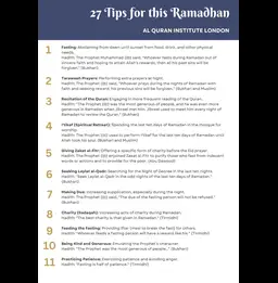 27 Tips for Ramadan: A Comprehensive Guide to Make the Most thumbnail